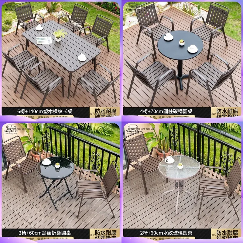 Coffee Tea For Garden - Meja Kopi Kayu Outdoor untuk Teras