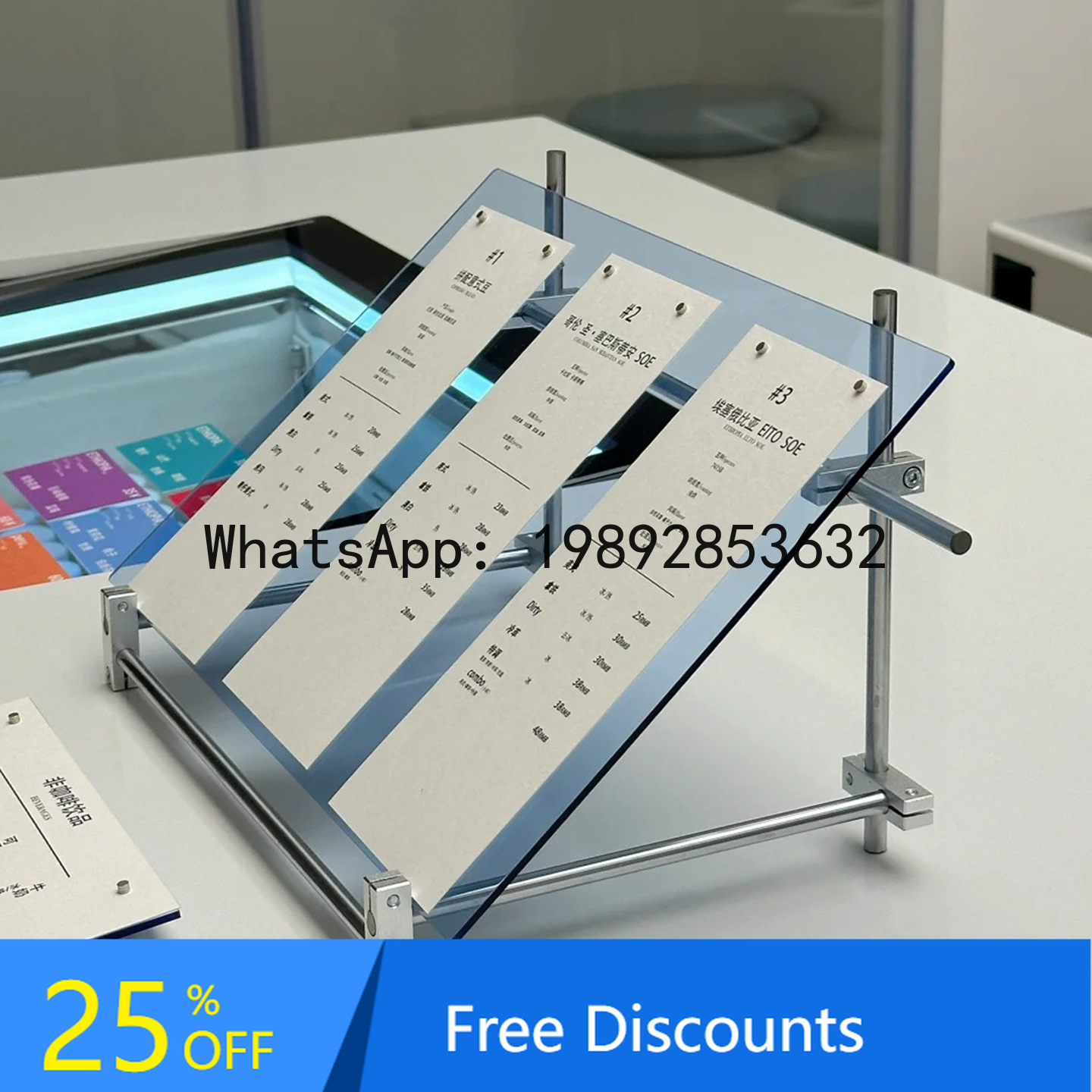 Coffee Tea Menu - Stands Display Akrilik YFY untuk Menu