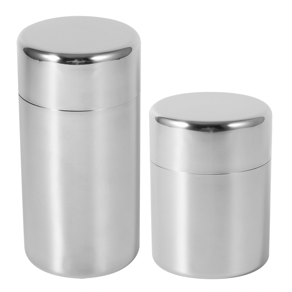 Coffee Tea And Sugar Canisters - Kaleng daun teh Stainless Steel, kaleng