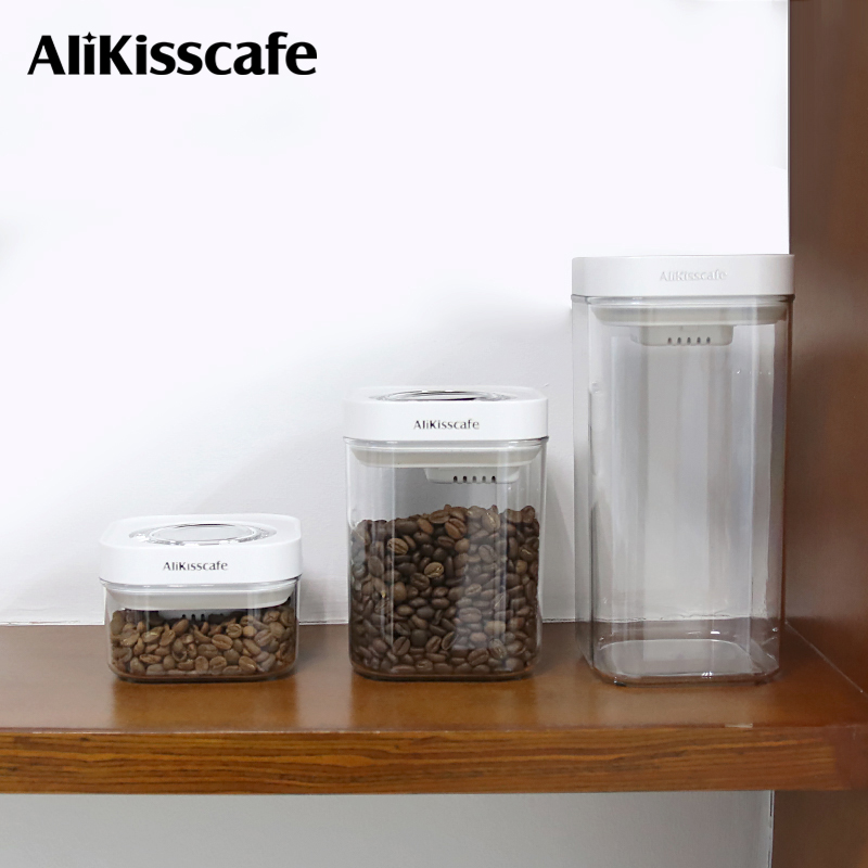 Coffee Tea Espresso - AliKisscafe Wadah Penyimpanan Biji Kopi Toples