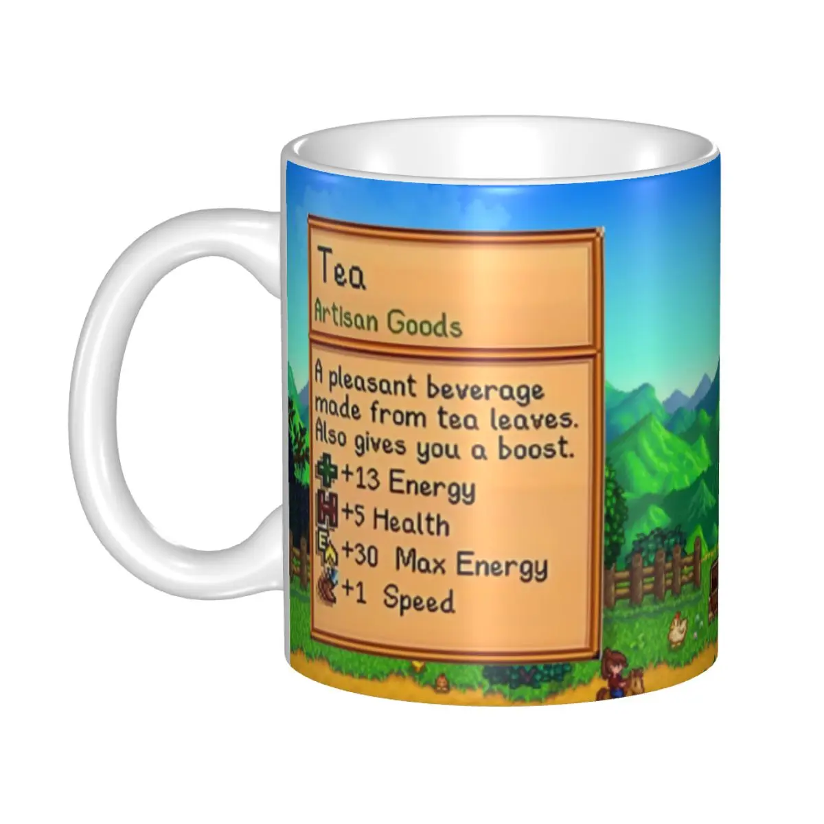 Valley Tea And Coffee - Mug Keramik Stardew Valley Kustom untuk