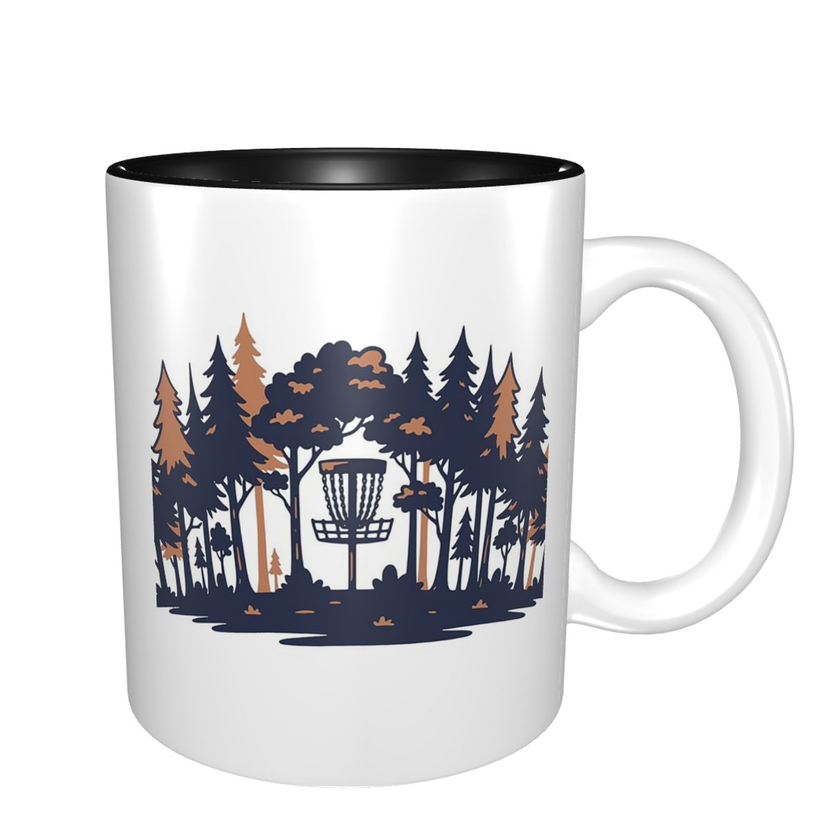 Coffee Tea Gift Basket - Mug Siluet Keranjang Hutan untuk Disc