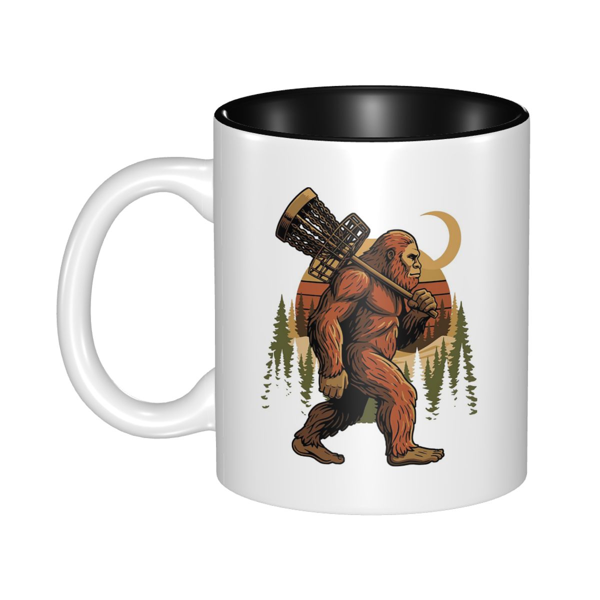 Coffee Tea Gift Basket - Bigfoot Disc Golf Basket Walker Mug