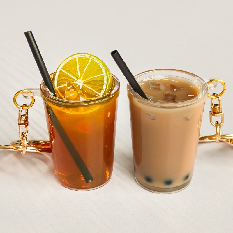 Coffee Tea Hong Kong - Gantungan Kunci Teh Lemon Mutiara Hong