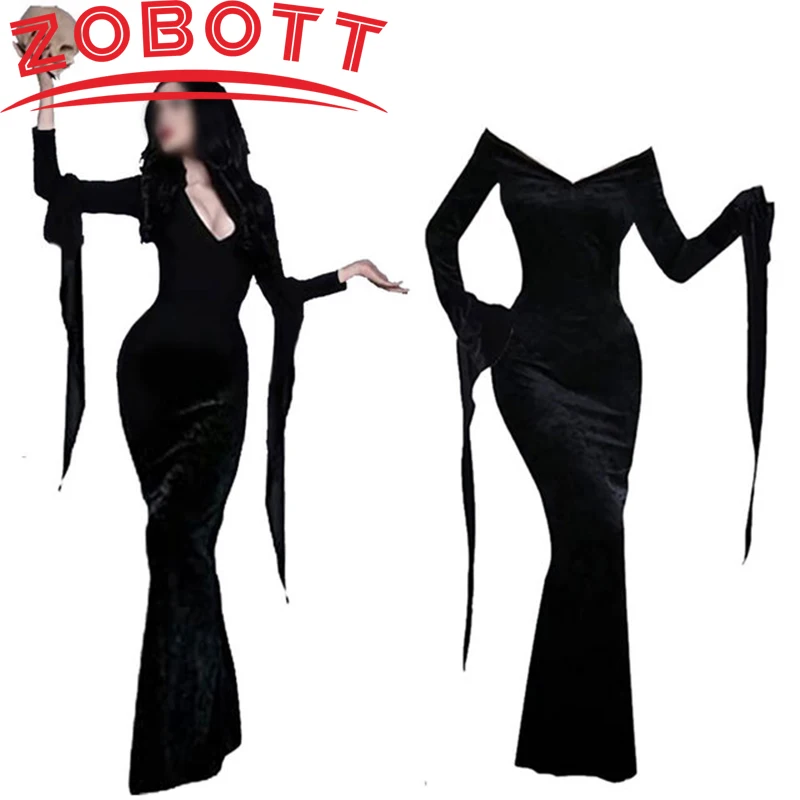 Coffee Tea Or Me - Gaun Vampir Hantu Gotik Halloween 2025