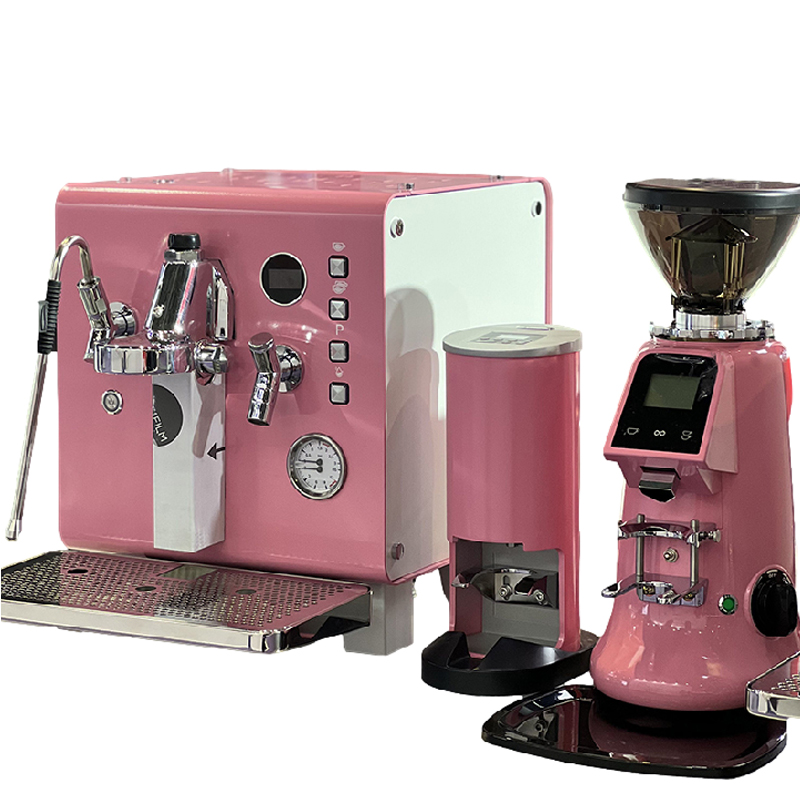 Coffee & Tea - Pastry Góc Xanh - Mesin Kopi Profesional Pink Semi-Otomatis untuk