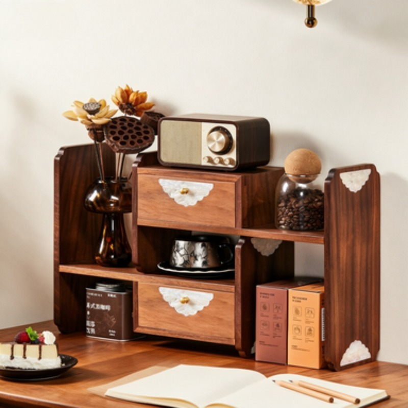 Rak Penyimpanan Meja Kayu Soli - Coffee Tea Organizer ulasan dan harga