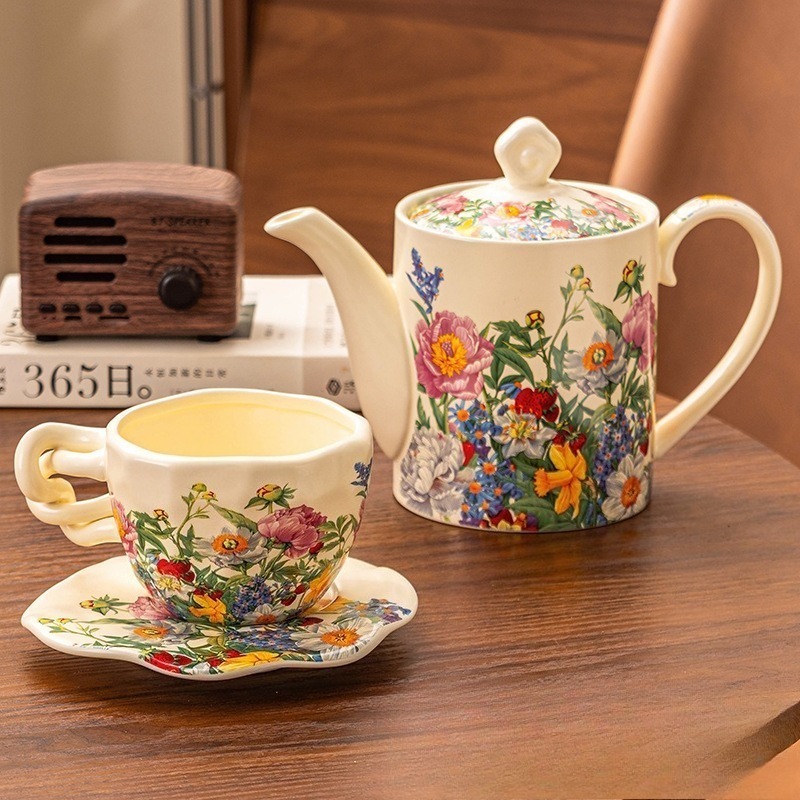 Set Teh Keramik Vintage Eropa  - Coffee Tea Gift Basket ulasan dan harga