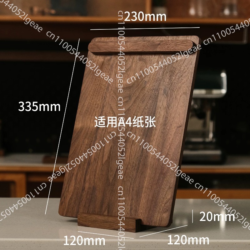 Kartu menu kayu walnut hitam u - Coffee Tea Menu ulasan dan harga
