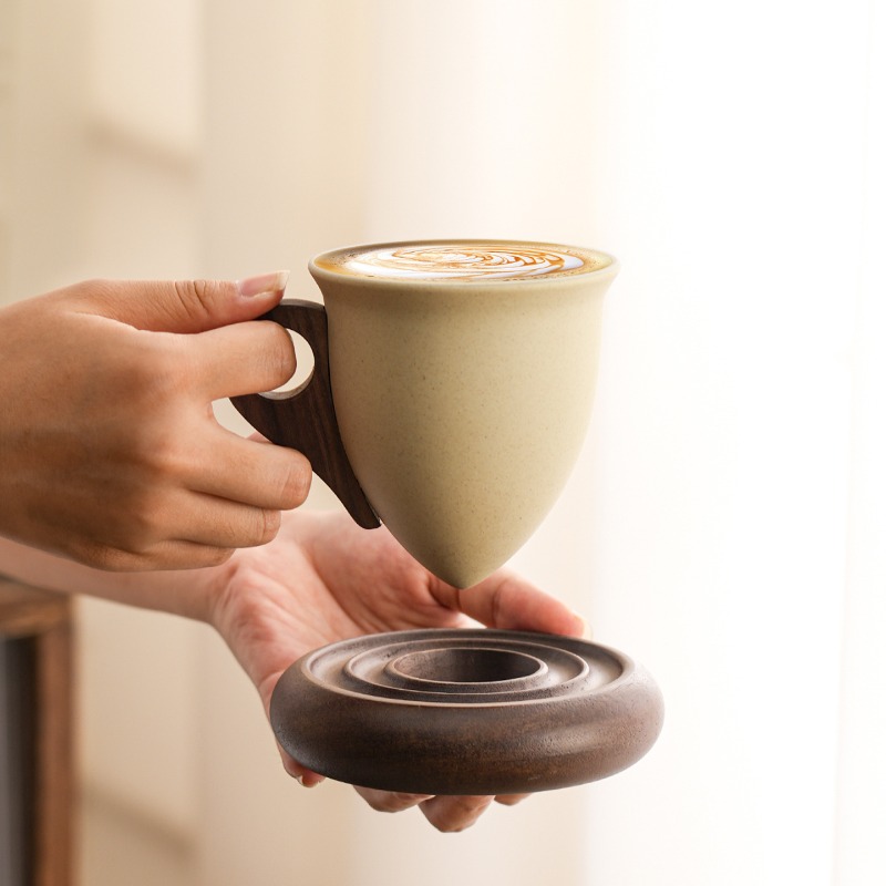 Cangkir Kopi Keramik Coklat Kr - Coffee Tea For Garden ulasan dan harga