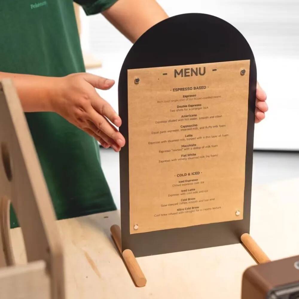 Stand Menu Lukis Tangan dari L - Coffee Tea Menu ulasan dan harga