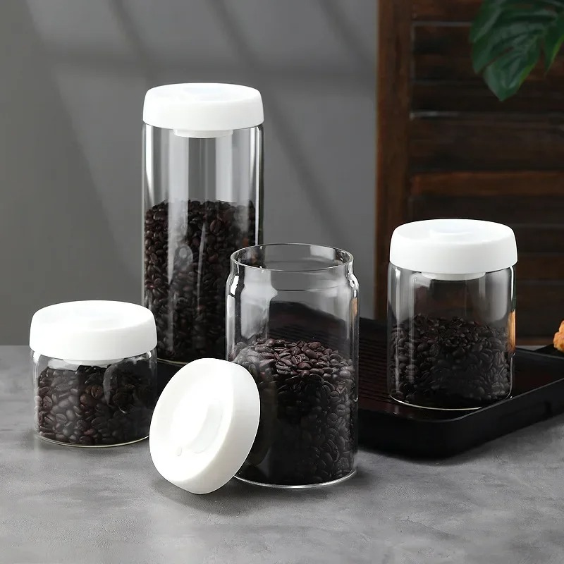 Stoples Kopi Vakum Manual Kaca - Coffee Tea Organizer ulasan dan harga
