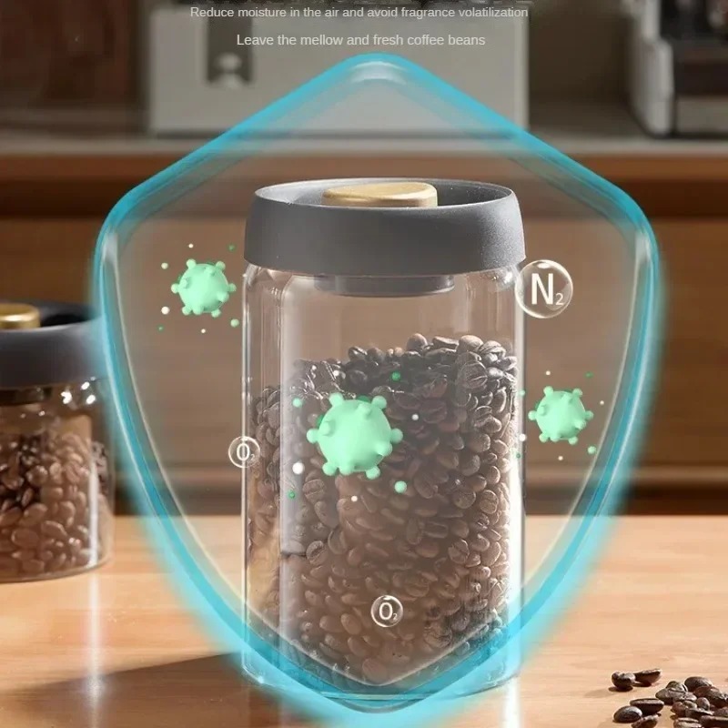 Stoples Kopi Vakum Manual Kaca - Coffee Tea Organizer ulasan dan harga