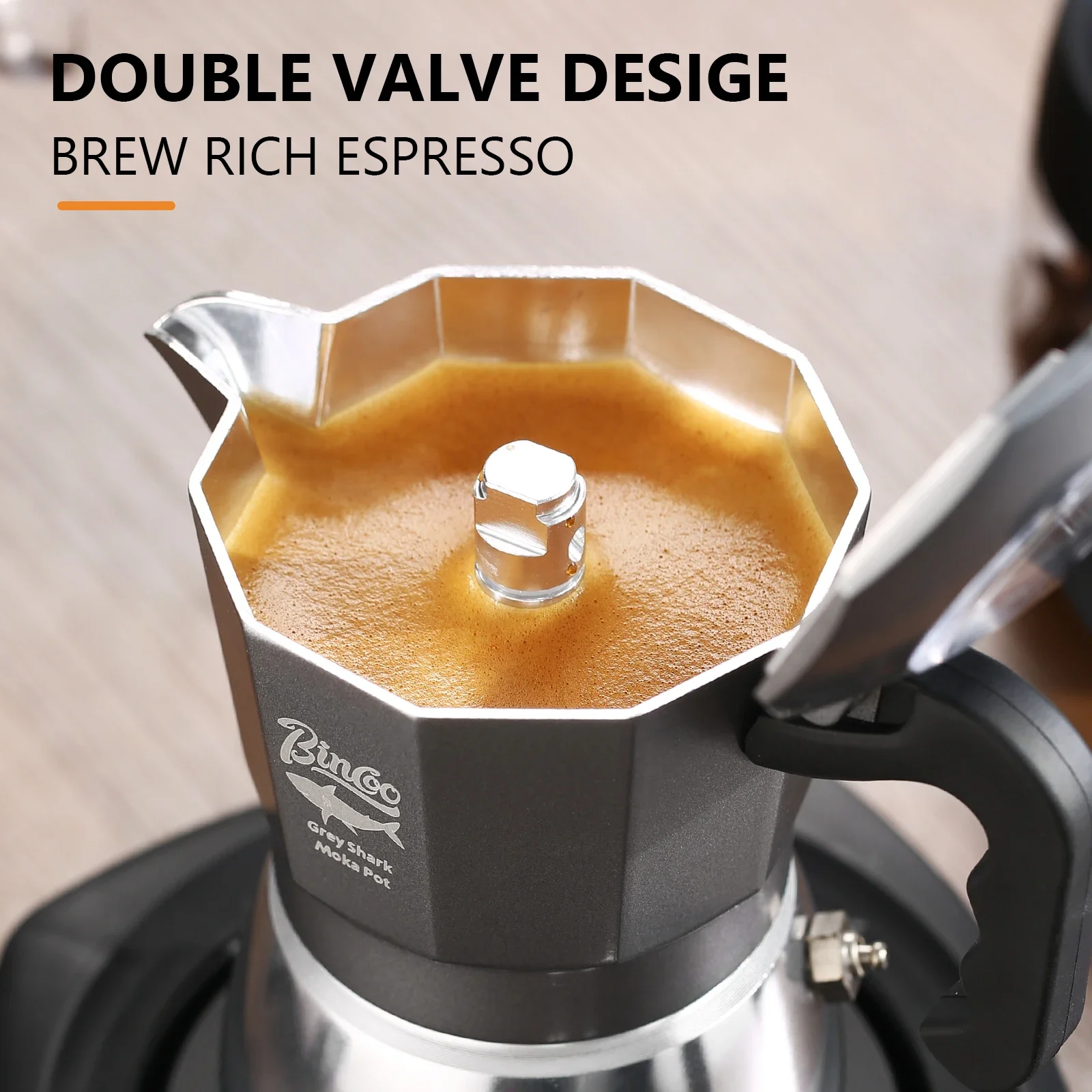 Bincoo 2 Cangkir Double Valve  - Coffee Tea Espresso ulasan dan harga