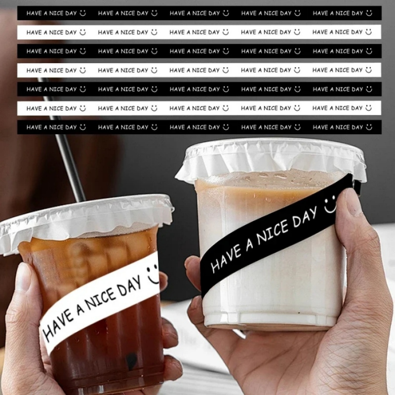 100 Buah Stiker Penyegel Wajah - Coffee Tea Mugs ulasan dan harga