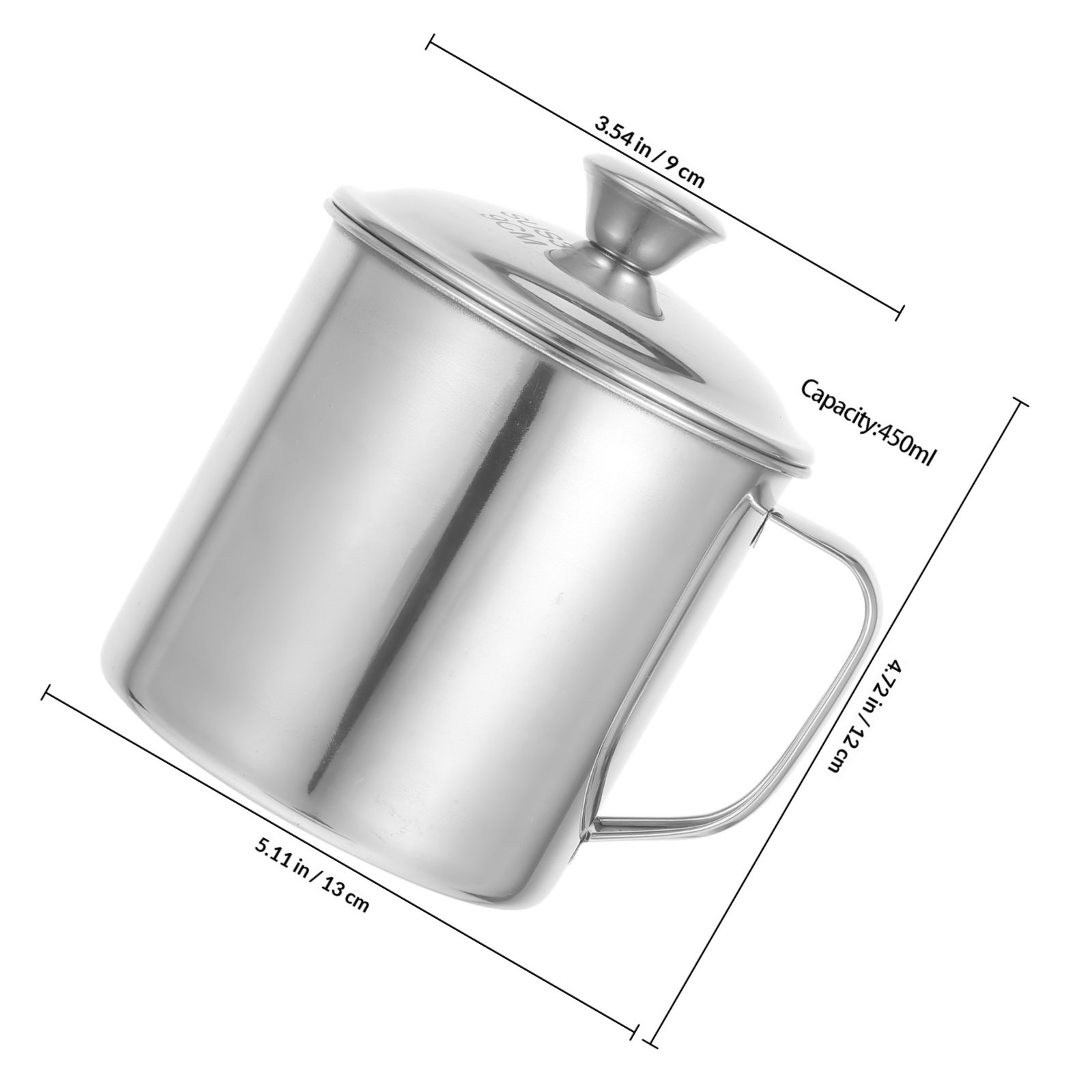 Cangkir Stainless Steel Berlap - Coffee Tea Mugs ulasan dan harga