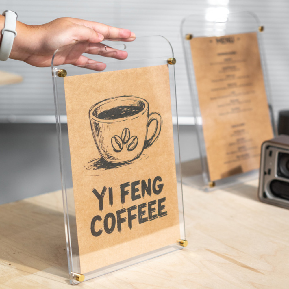 1 Buah Stand Display A4 Transp - Coffee Tea Menu ulasan dan harga