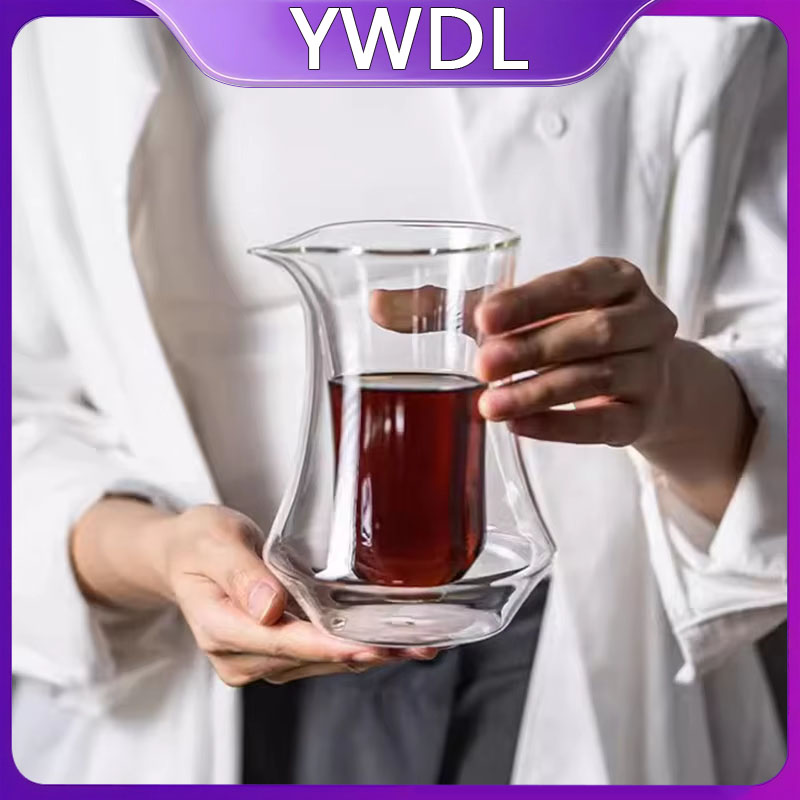 YWDL 300ml Pot Kopi Kaca Dua L - Coffee And Tea Glass ulasan dan harga