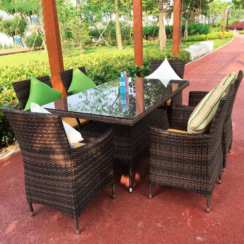 Set Meja dan Kursi Rotan Luar  - Coffee Tea For Garden ulasan dan harga