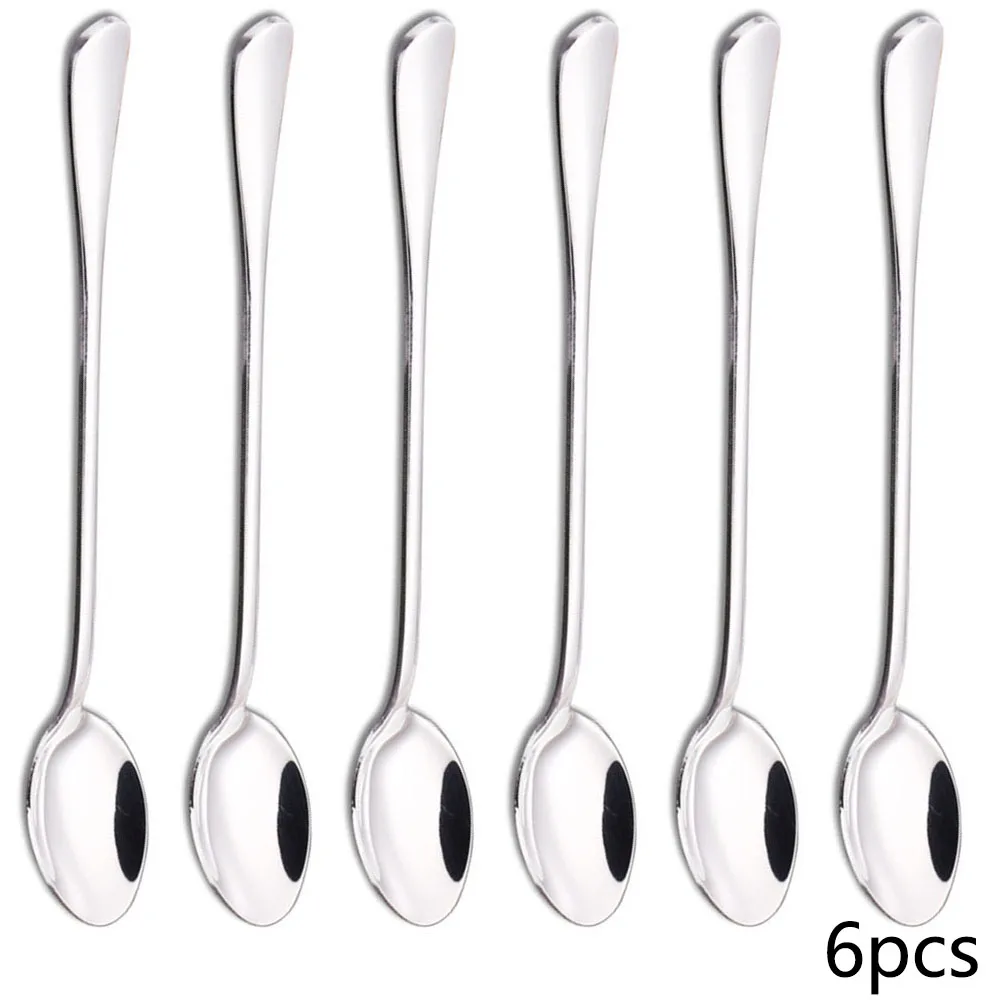 6 Buah Sendok Gagang Panjang 2 - Coffee & Tea - Pastry Góc Xanh ulasan dan harga