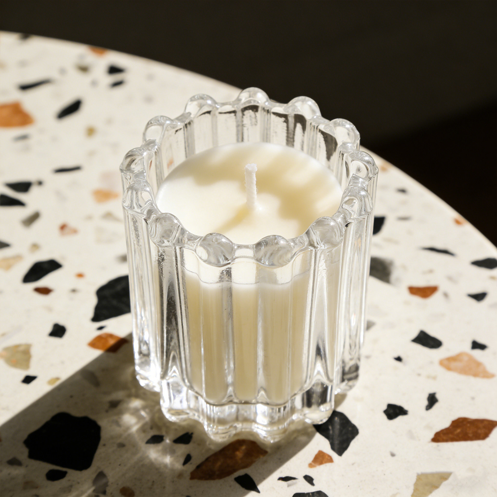 6 Buah Tempat Lilin Kaca Gaya  - Coffee And Tea Glass ulasan dan harga