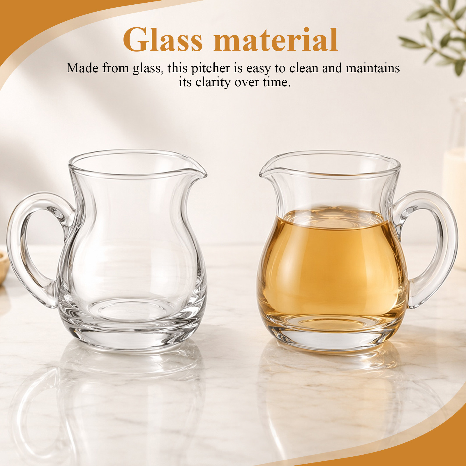 6 Buah Pitcher Krim Kaca Kecil - Dispenser Coffee And Tea ulasan dan harga