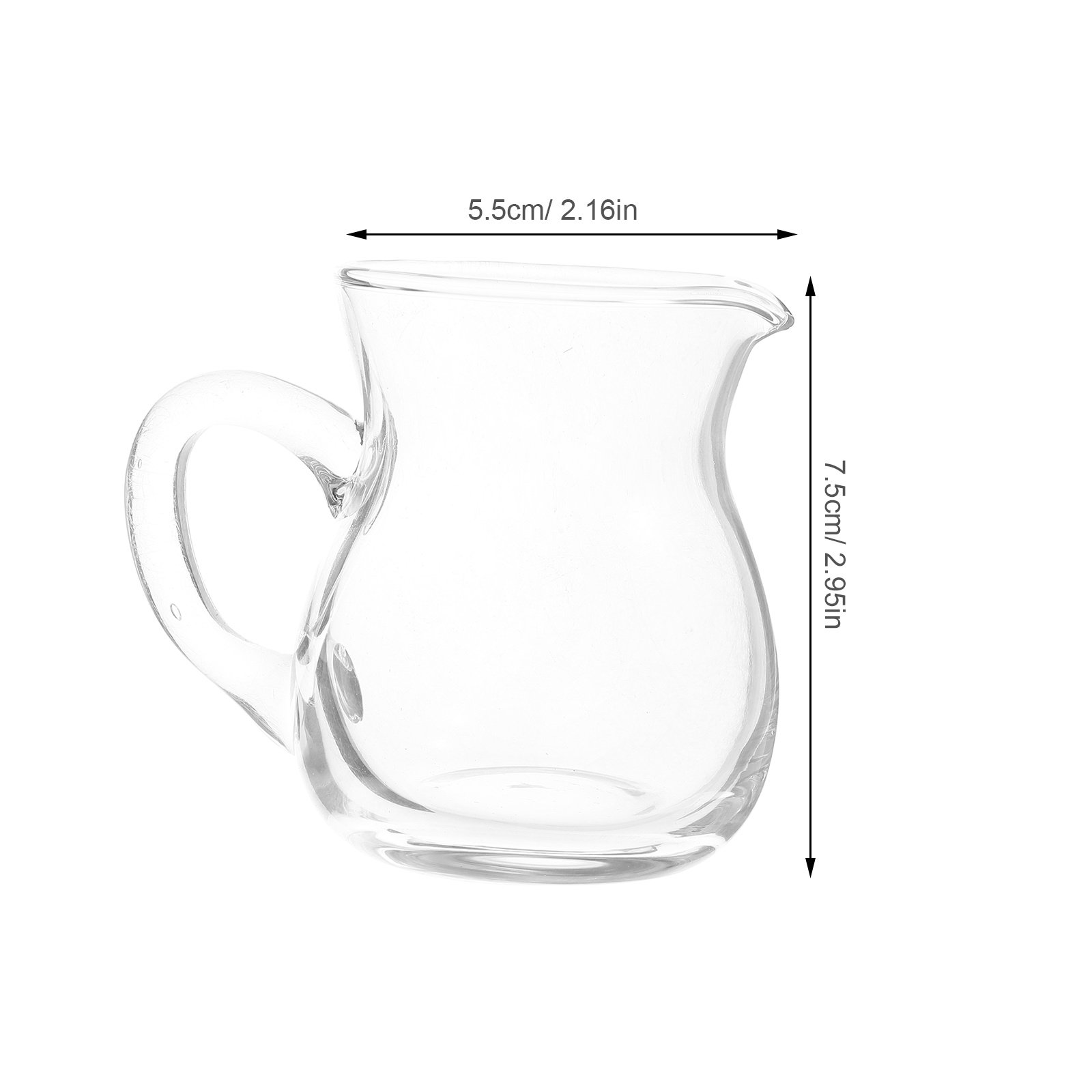 6 Buah Pitcher Krim Kaca Kecil - Dispenser Coffee And Tea ulasan dan harga