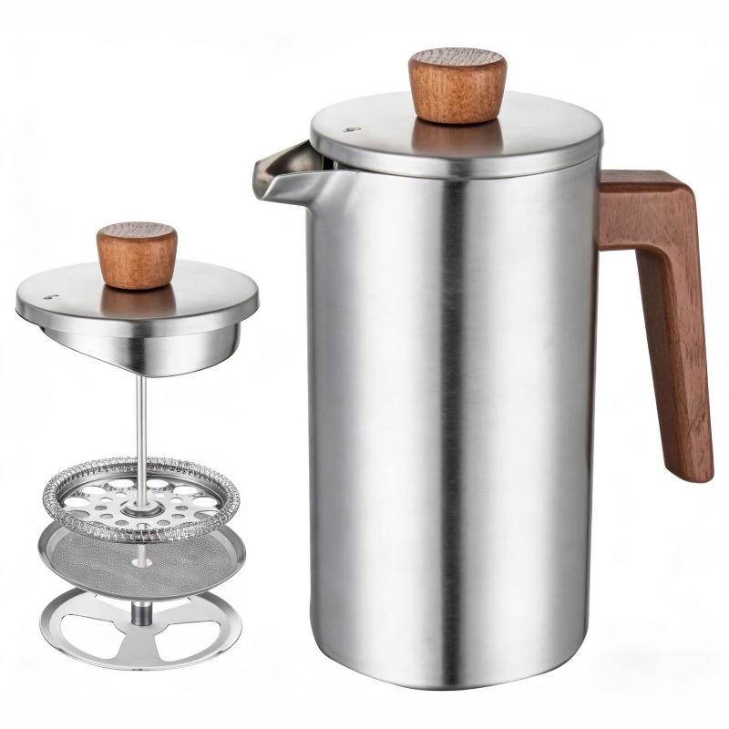 JUSTINLAU 1000ml Panci French  - Coffee Tea Pot ulasan dan harga
