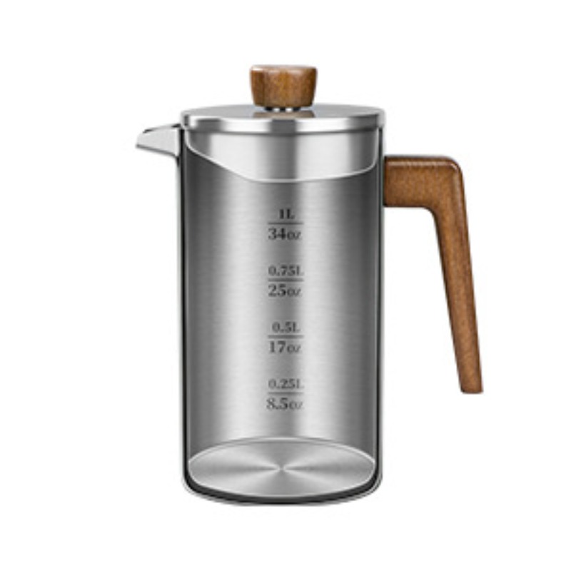 JUSTINLAU 1000ml Panci French  - Coffee Tea Pot ulasan dan harga