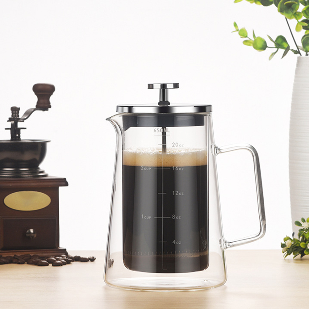Teko French Press Dua Lapis da - Coffee Tea Pot ulasan dan harga