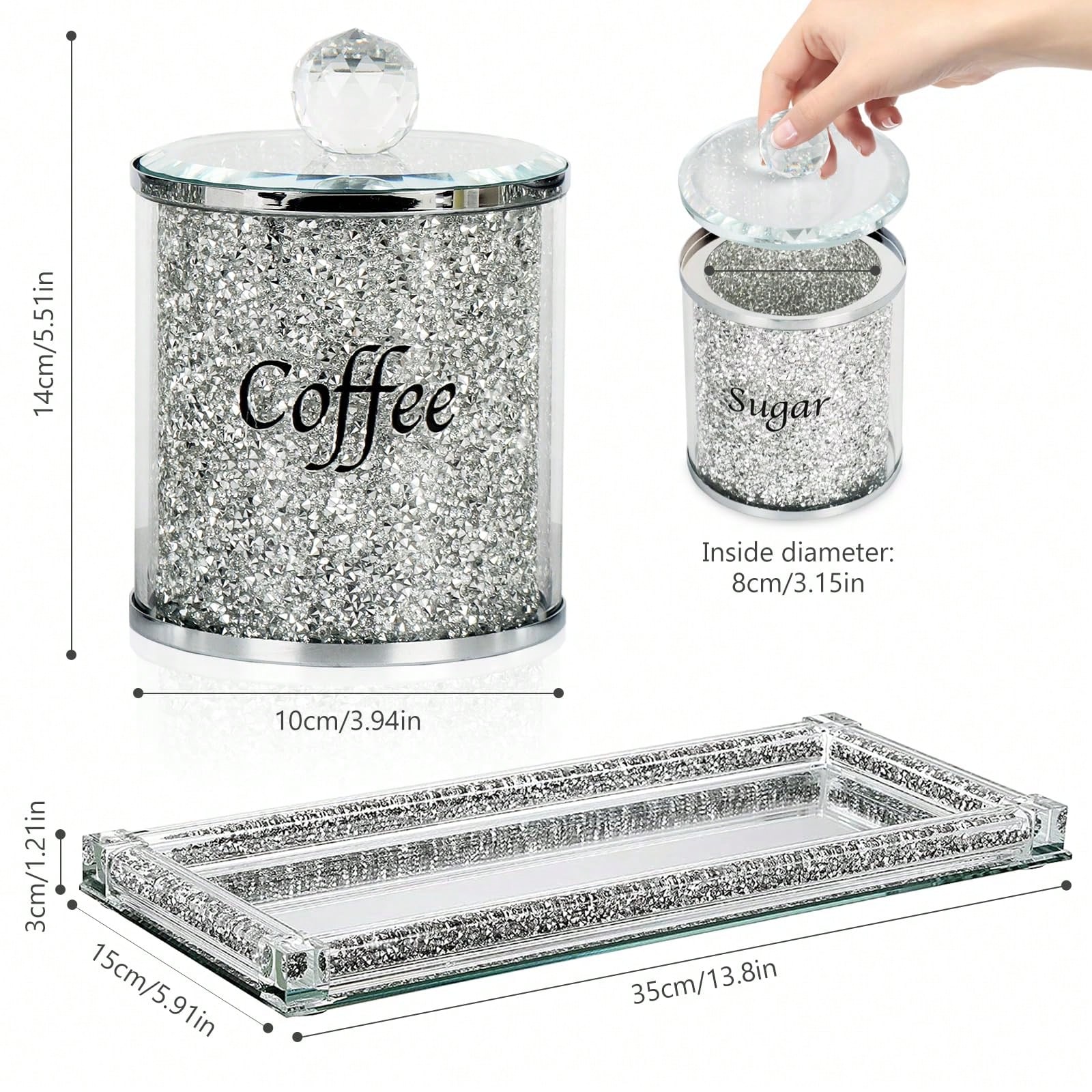 Set Wadah Kopi Gula Teh Berkil - Coffee Tea And Sugar Canisters ulasan dan harga