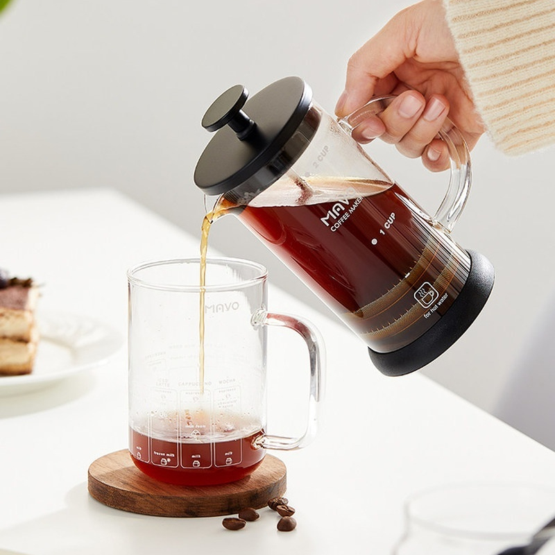 MAVO French Press Coffee Maker - Coffee Tea Pot ulasan dan harga