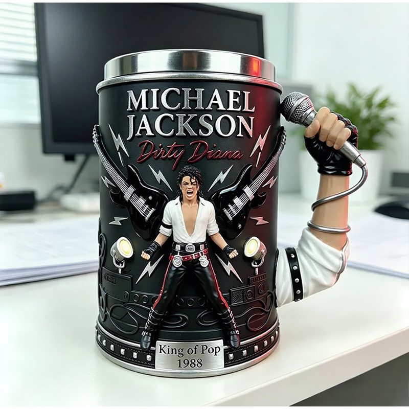 Mug Resin 3D Michael Jackson K - Coffee Tea Mugs ulasan dan harga