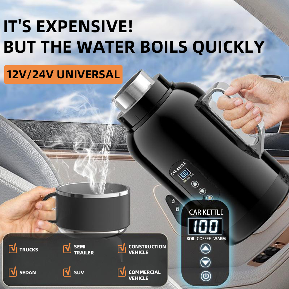 12V 24V Ketel Mobil Pemanas Ai - Coffee Tea Water Heater ulasan dan harga