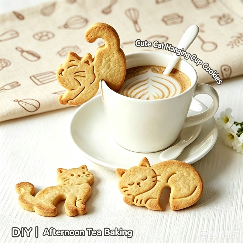 Cetakan Kue Kucing Gantung Kar - Coffee Tea Mugs ulasan dan harga
