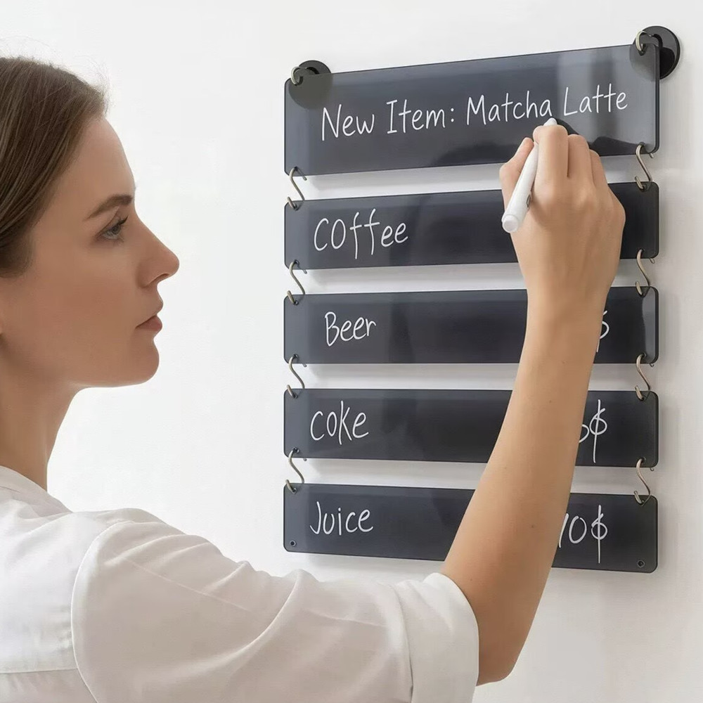1Set Label Harga Akrilik Gantu - Coffee Tea Menu ulasan dan harga