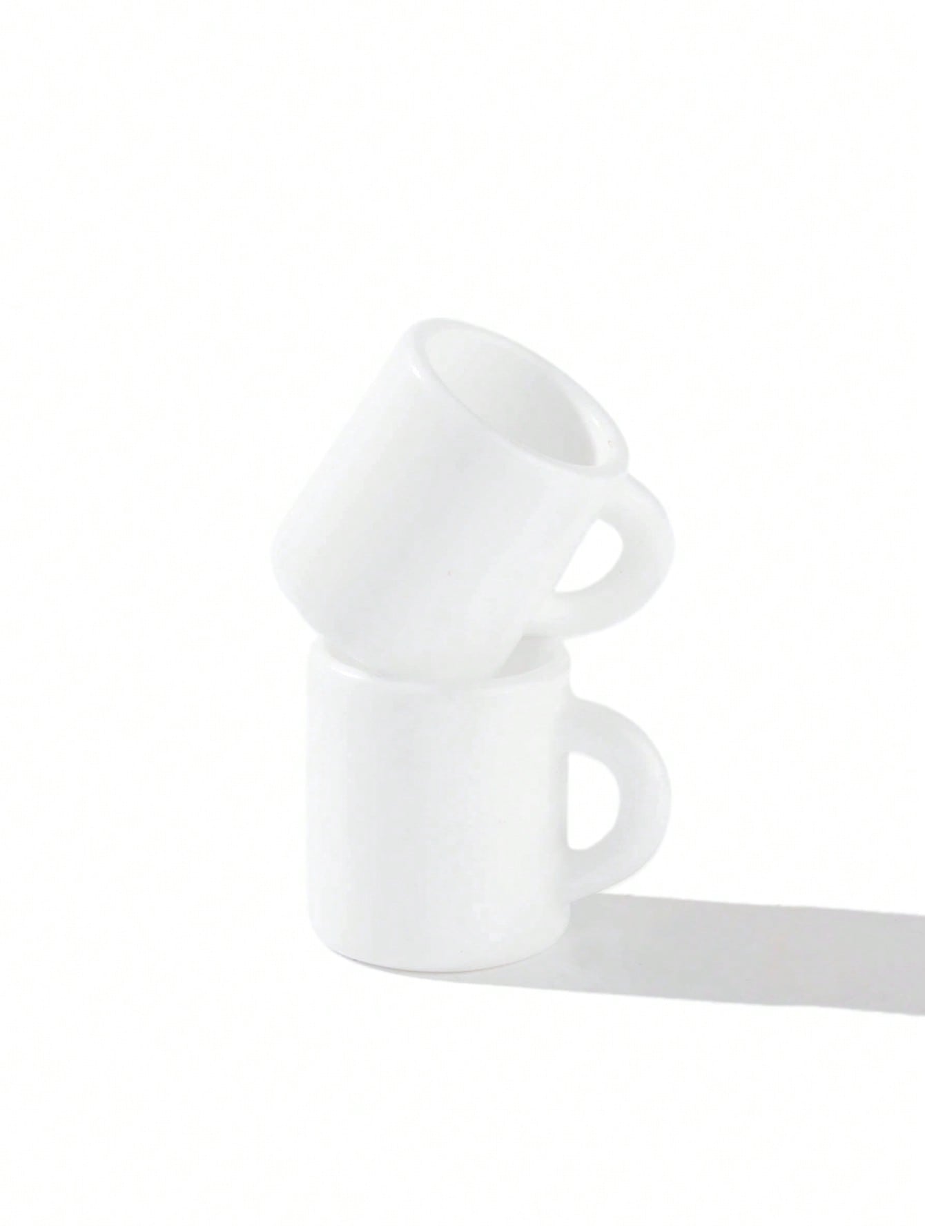 10 Buah Mug Putih Miniatur Rum - Coffee Tea Mugs ulasan dan harga