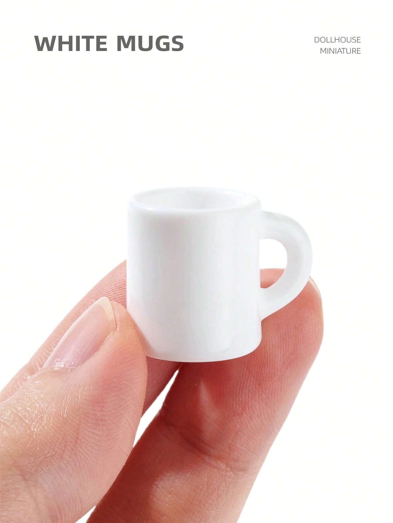 10 Buah Mug Putih Miniatur Rum - Coffee Tea Mugs ulasan dan harga