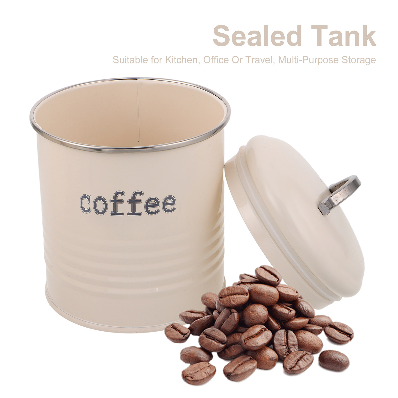 3Pcs Set Wadah Kopi Kedap Udar - Coffee Tea And Sugar Canisters ulasan dan harga