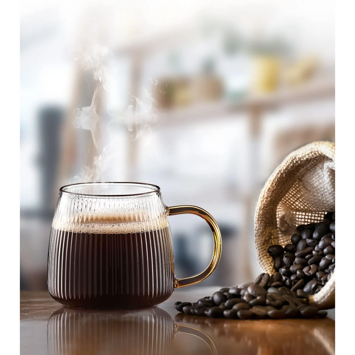 Set Cangkir Kopi Kaca Vintage  - Coffee And Tea Glass ulasan dan harga